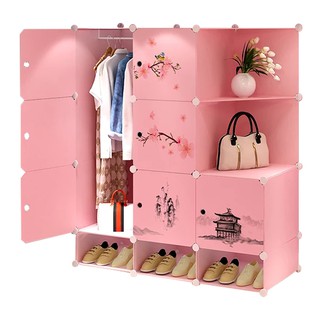 TỦ GHÉP 12 NGĂN HOA ANH ĐÀO