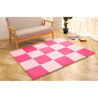 Combo 20 Tấm Thảm Xốp Ghép Mặt Lông 30x30cm