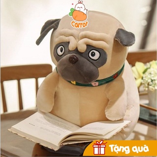 [Hàng Nhập] Gấu Bông Chó Mặt Nhăn Ngồi, Chó Pull Dog Bông,Chó Mặt Xệ size 65cm/55cm/35cm