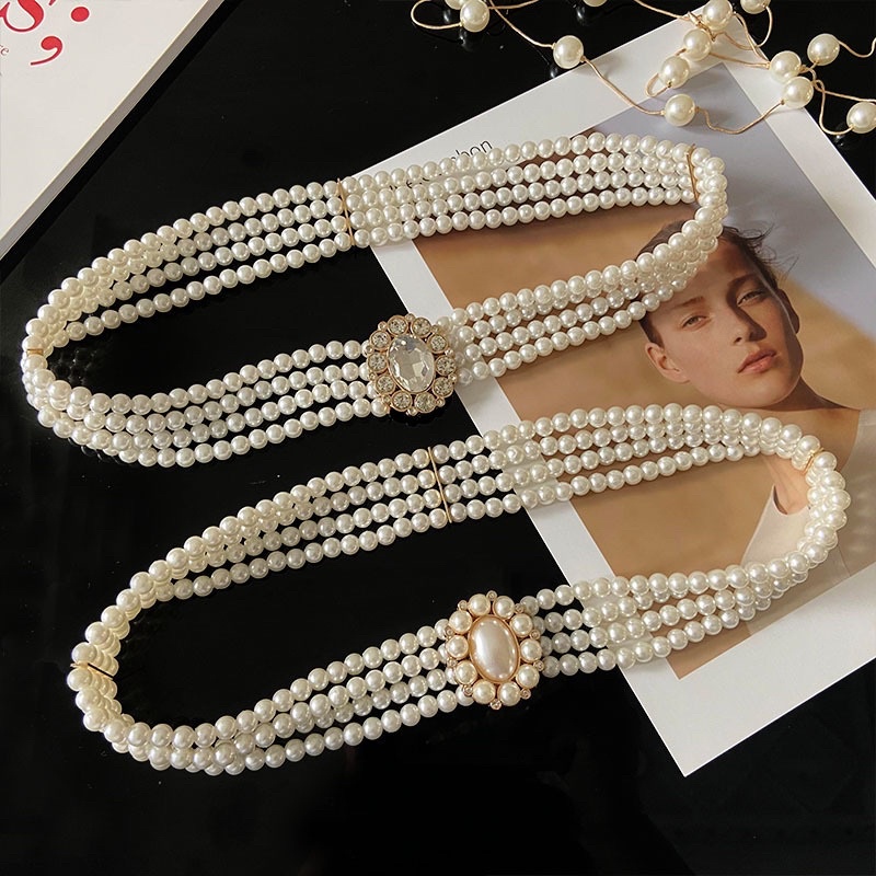 Belt đầm chuỗi hạt 2019