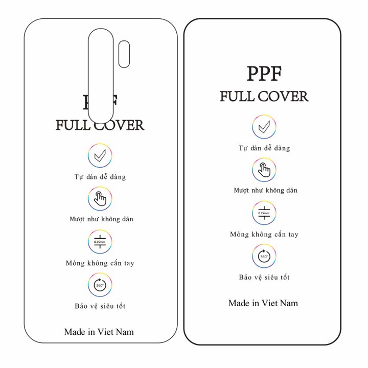Dán dẻo PPF Redmi Note 8 Pro