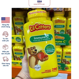 Kẹo dẻo bổ sung vitamin C và tăng sức đề kháng L’il Critters Immune C 190 viên - EDS Hàng Mỹ