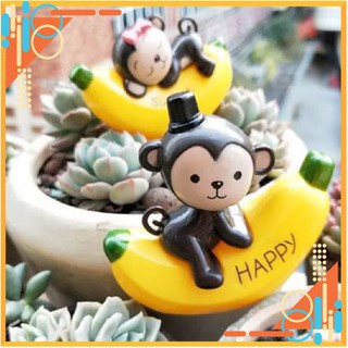 [RẺ VÔ ĐỊCH] Cặp khí ôm chuối làm đồ chơi, đồ trang trí, trang trí bánh sinh nhật, bánh kem