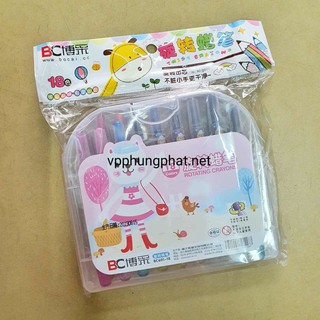 Bút Sáp Vặn 18 Màu BC601-18