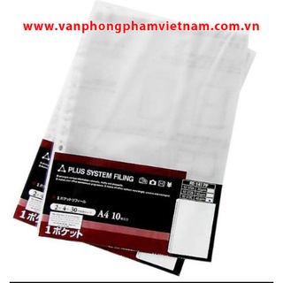 Túi sơ mi lỗ Plus (10 tờ/ tập)