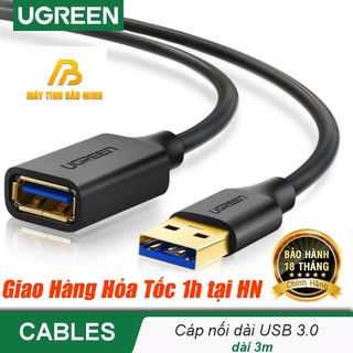 Dây Nối Dài USB 3.0 Dài 3M UGREEN 30127 - Hàng Chính Hãng