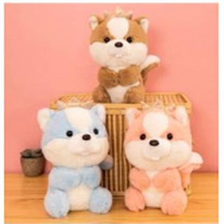Sóc bông chuột bông đội vương miện lông xù 25cm G25B3 gấu bông dễ thương