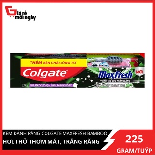 Kem đánh răng hơi thở thơm mát và làm trắng răng Colgate Maxfresh Bamboo Charcoal 225g