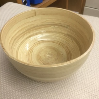 Bát ngâm 2 tay từ tre tự nhiên tráng bóng (15x8cm)