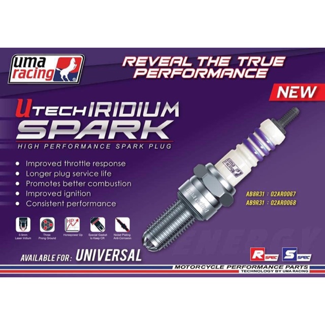 Bugi 3 chấu Uma Racing