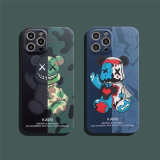 Ốp lưng cạnh vuông Kaws teddy OPBS04