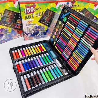 Sét bút chì màu cho con l bộ 150 chi tiết bút màu cho béTiện lợi cho các bé học sinh
