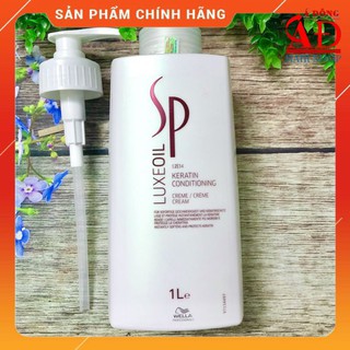 Dầu xả Wella SP Luxe Oil Keratin conditioning siêu mượt cho tóc hư tổn 1000ml
