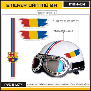 [Mua 1 Tặng 1 ] Sticker Dán Mũ Bảo Hiểm Mã MBH04 - Hình Dán Chất Liệu Decal Thiết Kế Cắt Sẵn Từng Hình