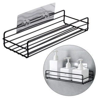 KỆ GÓC ĐEN INOX HÌNH CHỮ NHẬT KÈM MIẾNG DÁN