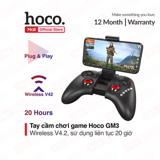 Bộ tay cầm chơi game Hoco GM3 dung lượng 380mAh có cần điều khiển,vừa vặn tay khi sử dụng