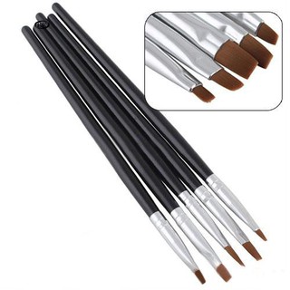Bộ 5 cọ bản ( bộ gồm 5 cây cán gỗ )