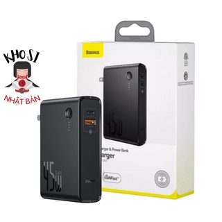 Củ sạc kiêm Pin Sạc Dự Phòng Baseus PPNLD-B 10000mAh Tích Hợp Sạc Nhanh 45W GaN – Hàng Nhập Khẩu