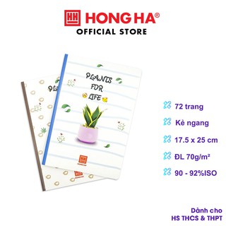Vở kẻ ngang Hồng Hà 72 trang Study Plants (1415)