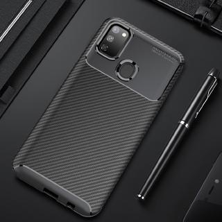 Samsung Galaxy M31 Case Luxury Carbon Fiber Cover Shockprood Phone Case Cover Full Protection Bumper
