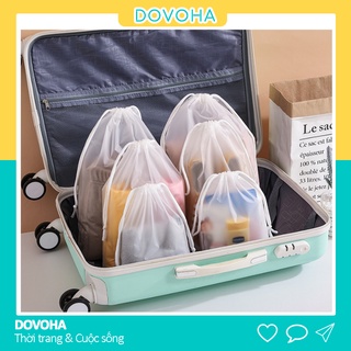 Túi dây rút chống nước túi zip đựng mỹ phẩm đồ trang điểm quần áo giầy dép cá nhân DOVOHA TCN09