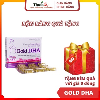 [GIÁ GỐC] Gold DHA - Bổ sung DHA, acid folic cho mẹ bầu - Hộp 30 viên