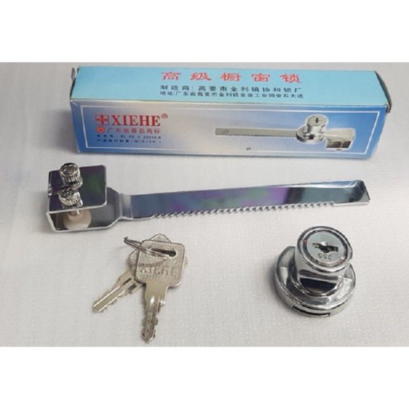 Khoá tủ kính - Khoá tủ kiếng lùa (14cm)