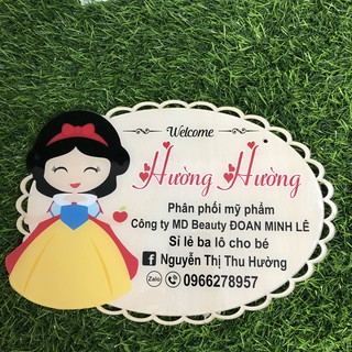 [BIỂN HIỆU MICA TRANG TRÍ] - Ghép hình công chúa Bạch Tuyết - Free thiết kế theo mẫu yêu cầu