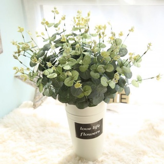 Hoa giả - Cành lá táo giả nhiều màu sắc Havi 55cm cành 16 nhánh, lá giống lá thật, phụ kiện cắm kèm