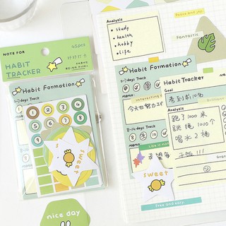 Set 30 mini note tặng kèm stickers và bookmark