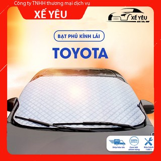 Bạt phủ kính lái Toyota Vios Corolla Cross Altis Innova Camry ô tô cách nhiệt 4 lớp tráng bạc chống nắng bảo vệ xe ô tô