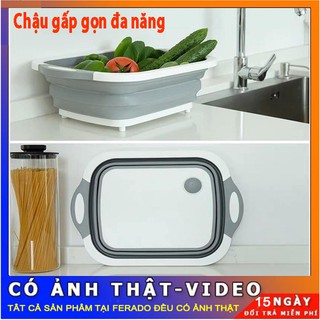 bộ rổ thớt gấp gọn,chậu rửa đa năng