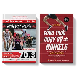 Sách - COMBO 2 cuốn: Công thức chạy bộ của Daniels + Chương trình tập luyện ba môn phối hợp cho cự ly 70.3