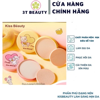 Phấn phủ dạng nén KISBEAUTY làm sáng mịn da