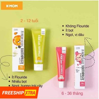 Kem đánh răng trẻ em Kmom-Hàn Quốc