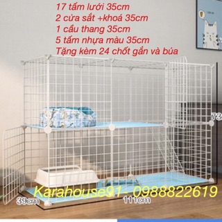 CHUỒNG MÈO 2 TẦNG SIÊU TIỆN ÍCH