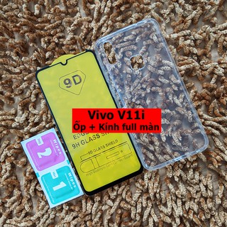 Bộ ốp lưng và kính cường lực full màn hình Vivo V11i