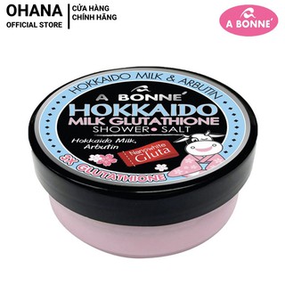 Muối Tắm Sữa Bò A Bonne Hokkaido Tẩy Tế Bào Chết, Trắng Da A Bonne Spa Hokkaido Milk Glutathione Shower Salt 350g (Hũ)