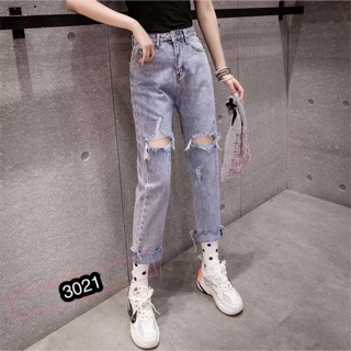 ⚡️Quần Baggy Bò Rách Gối - 3021