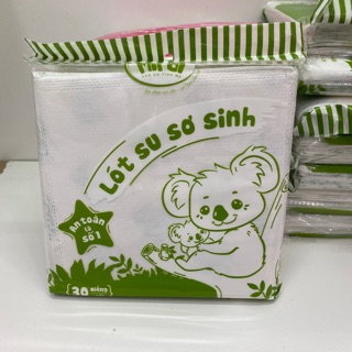 Lót su sơ sinh Mipbi 30 tờ
