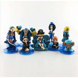 Đồ chơi mô hình Figures sưu tập Các nhân vật OnePiece full bộ cả 9 nhân vật Blue Suit