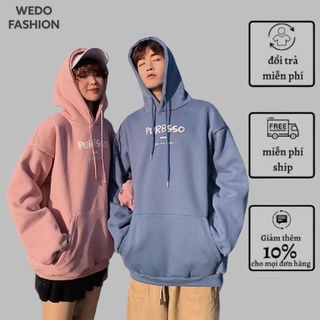 Áo hoodie nam nữ PURBSSOO chất vải nỉ dày dặn form rộng style KOREA cá tính