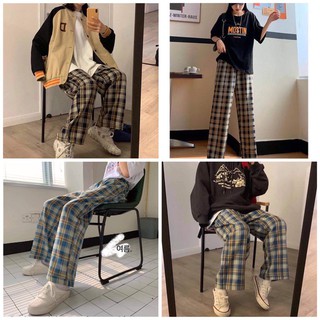 Quần Caro Dây Kéo 9 màu nam nữ YAYSHOP chất kate mềm mịn tôn dáng form unisex kèm hình thật