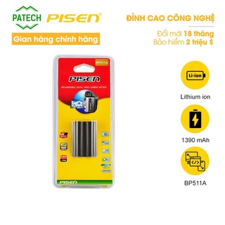 [Mã BMLTA50 giảm 10% đơn 99K] Pin máy ảnh Canon Pisen BP511A - Hàng chính hãng