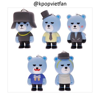 Móc khoá gấu Krunk BIGBANG đầy đủ thành viên