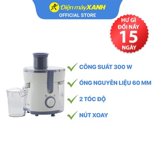 [Mã ELHA22 giảm 6% đơn 300K] Máy ép trái cây Philips HR1811 300 W - Chính hãng BH 24 tháng - Ống nguyên liệu 60 mm