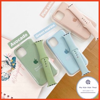 DÂY CAO SU APPLE WATCH SPORT BANDS CAO CẤP HỒNG PINKSAND XANH MARINE FULL SIZE 1 2 3 4 5 38mm 40mm 42mm 44mm