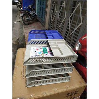 Khay tài liệu 3 tầng Sunwood FB4113( có ngăn phụ phía trên)
