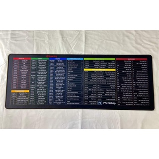 Lót chuột.Pad chuột phím tắt văn phòng office word excel photoshop thiết kế bảng tiếng việt đủ size 80x30,25x30