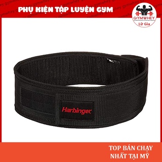 [GIÁ TỐT NHẤT] Phụ Kiện Bảo Vệ Lưng Khi Tập Luyện HARBINGER NYLON BELT 4 INCHS BLACK (24320)